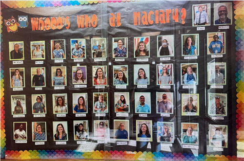 Maclary ES Whoo's Who at Maclary. Photos of teachers